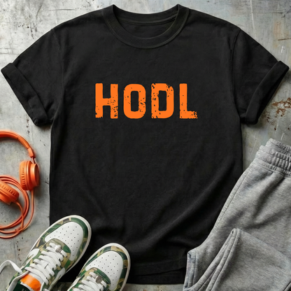 HODL Distressed Typography