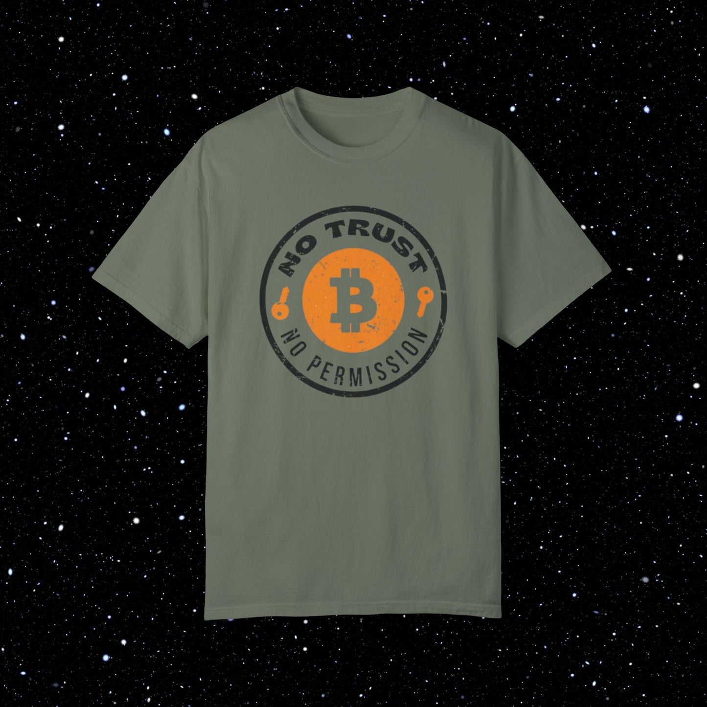 No Trust, No Permission - Bitcoin Comfort Colors T Shirt