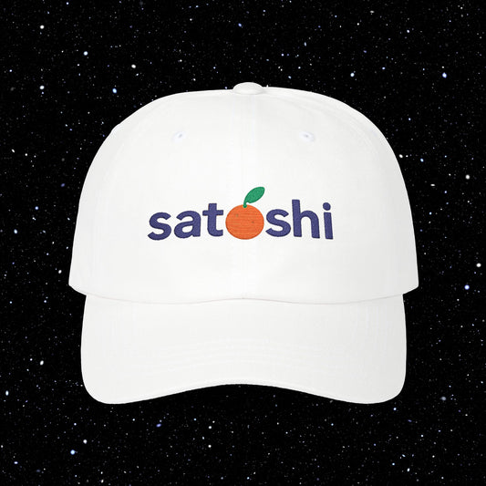 Satoshi Orange Dad Hat
