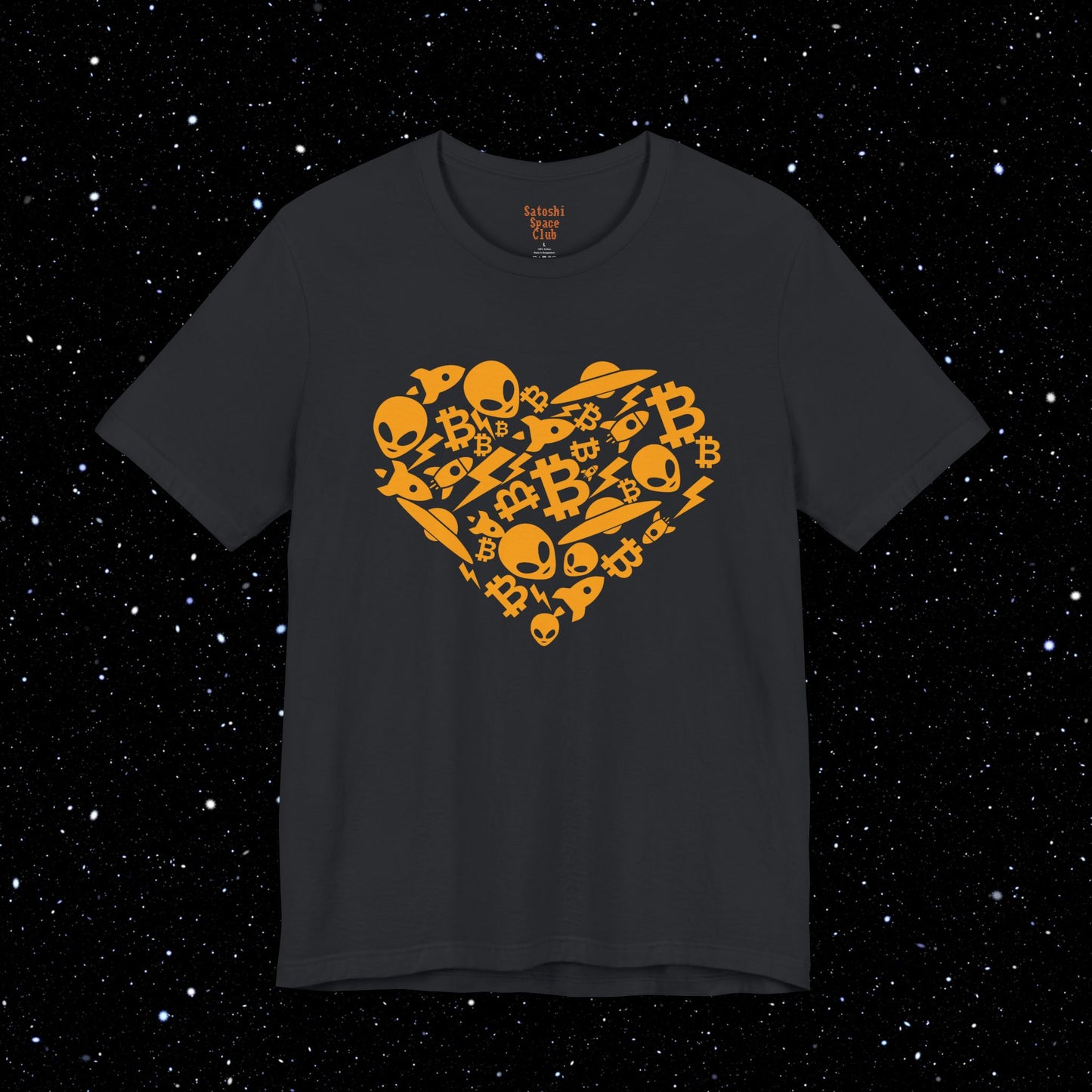 Bitcoin Alien Heart T-Shirt