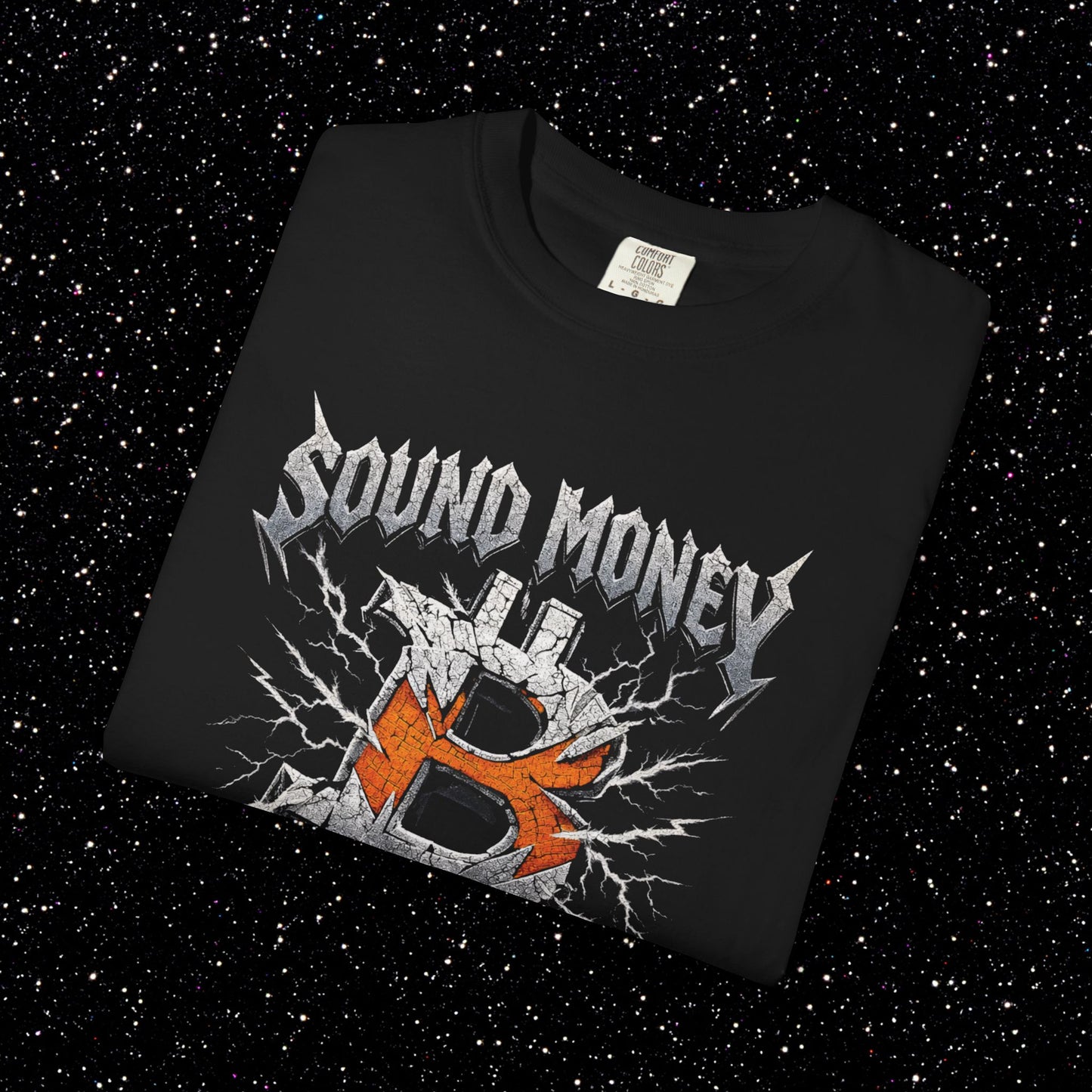Sound Money World Tour T-Shirt | Vintage Bitcoin Heavy Metal Tee