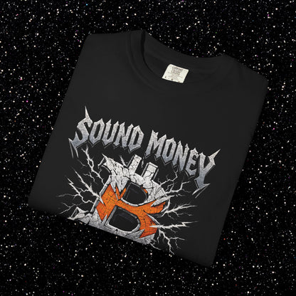 Sound Money World Tour T-Shirt | Vintage Bitcoin Heavy Metal Tee
