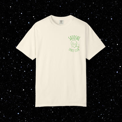 Satoshi Space Club Line Art Backprint Tee