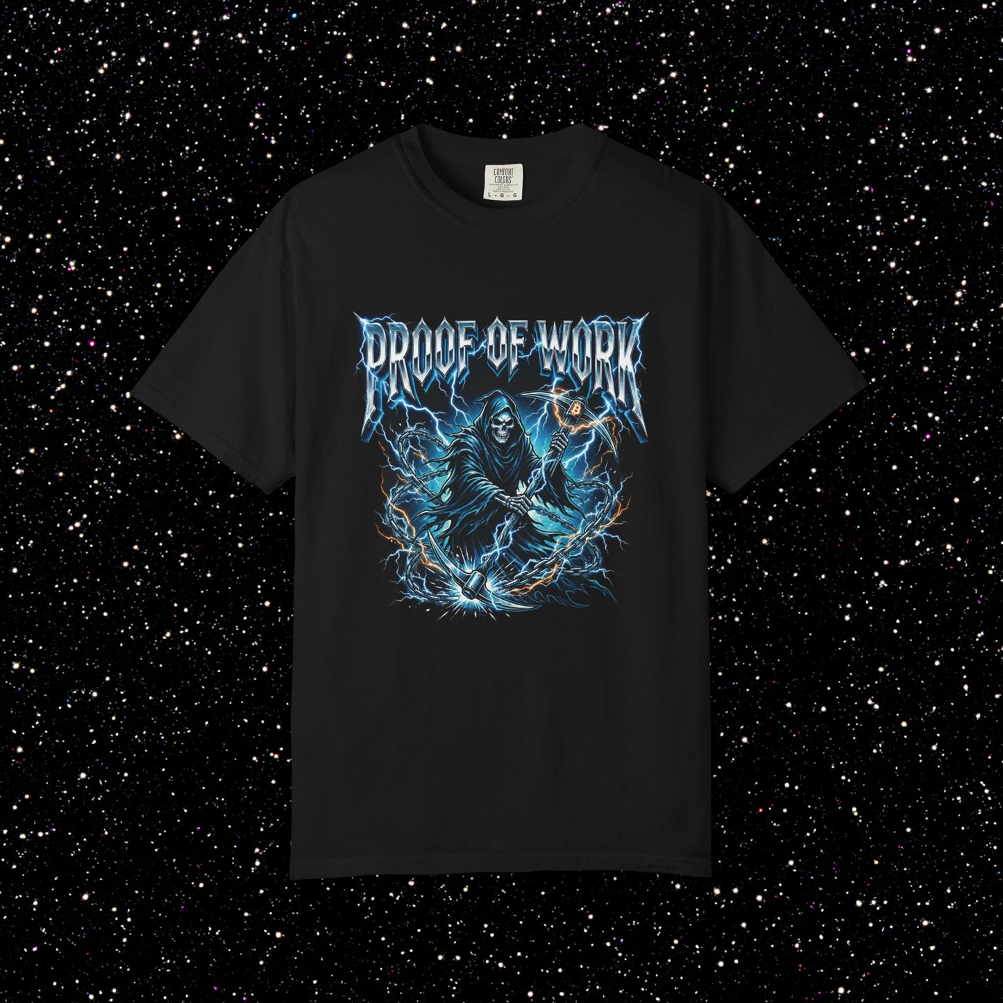 Proof Of Work Metal Reaper Bitcoin Tee