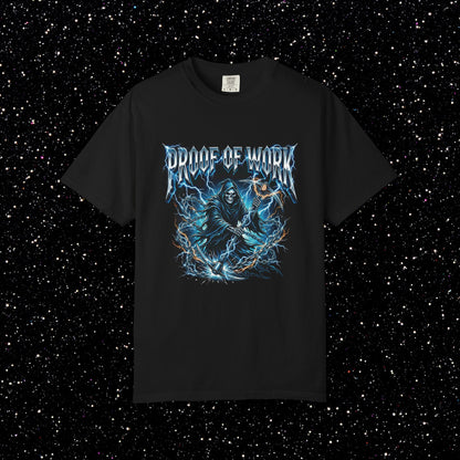 Proof Of Work Metal Reaper Bitcoin Tee
