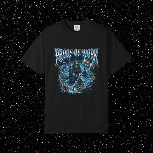Proof Of Work Metal Reaper Bitcoin Tee