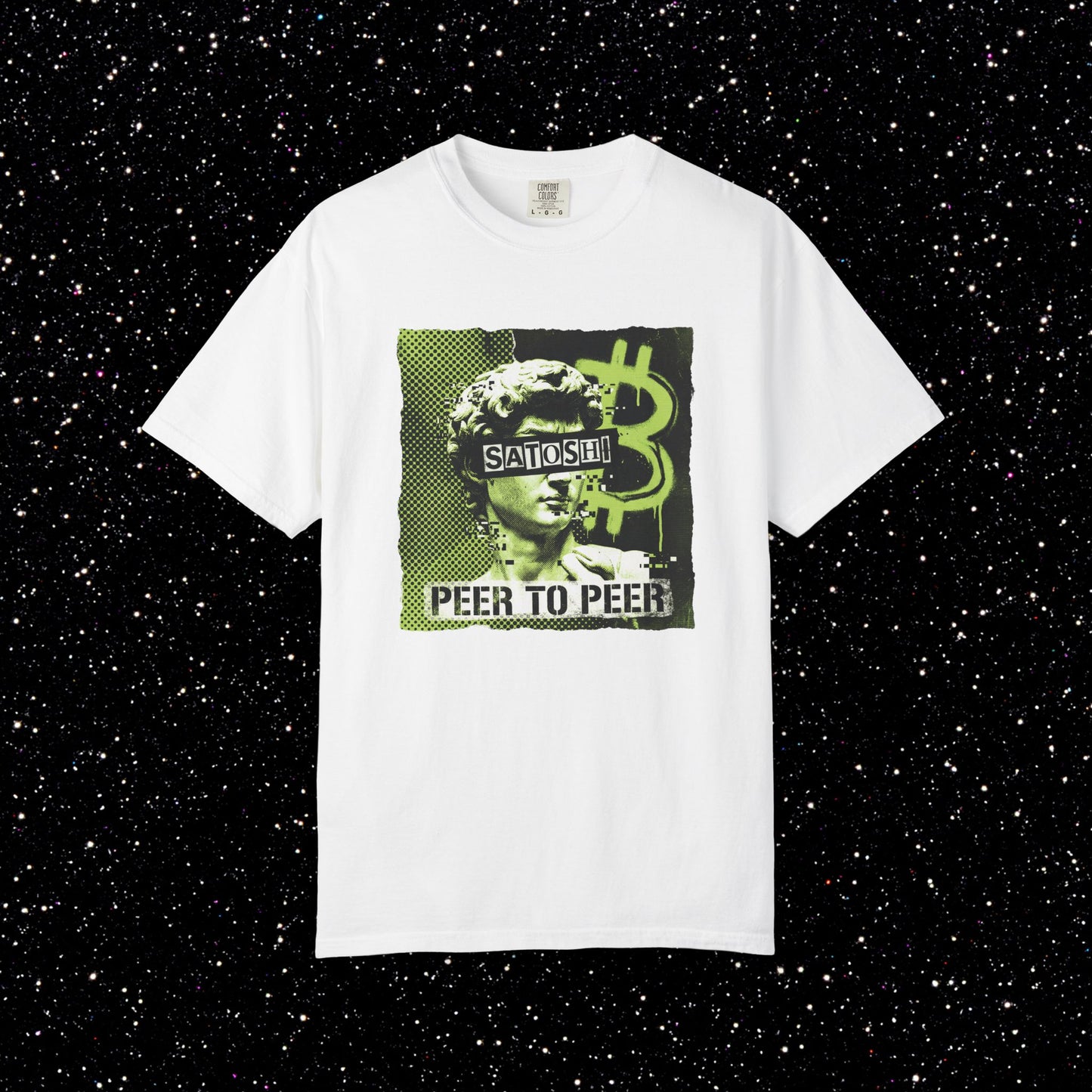 Satoshi Peer to Peer Art Tee