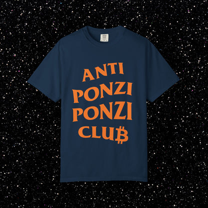 Anti Ponzi Ponzi Club Bitcoin Tee