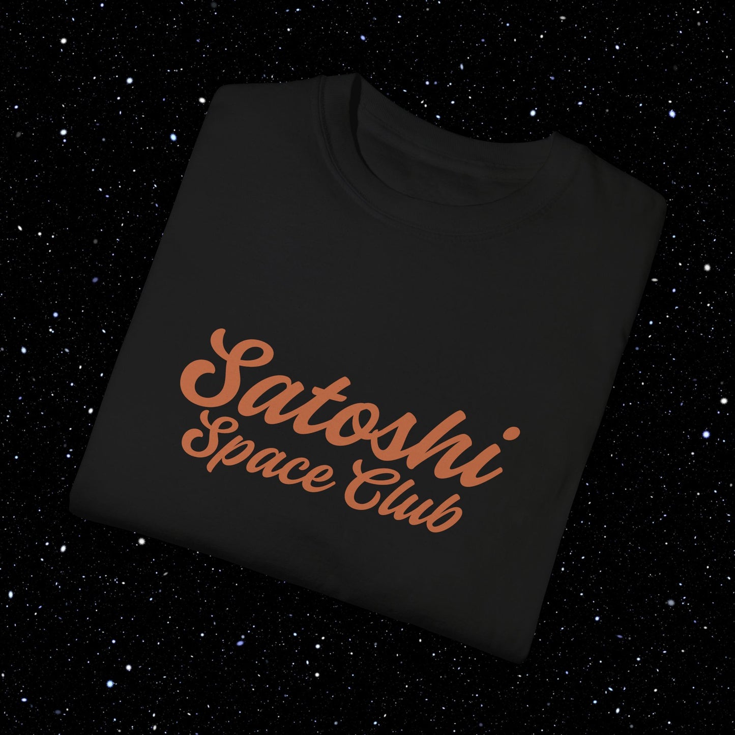 Satoshi Space Club Cosmic Abduction Comfort Colors Bitcoin Tee Shirt