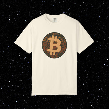 Bitcoin Tribal Pattern Logo Tee