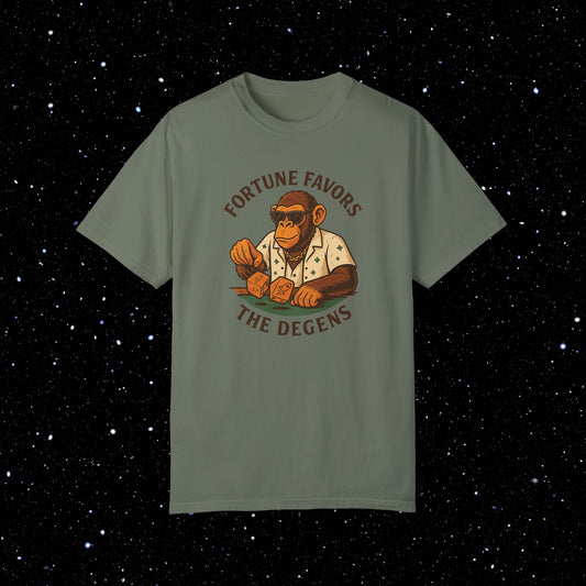 Fortune Favors the Degens Comfort Colors Tee Shirt