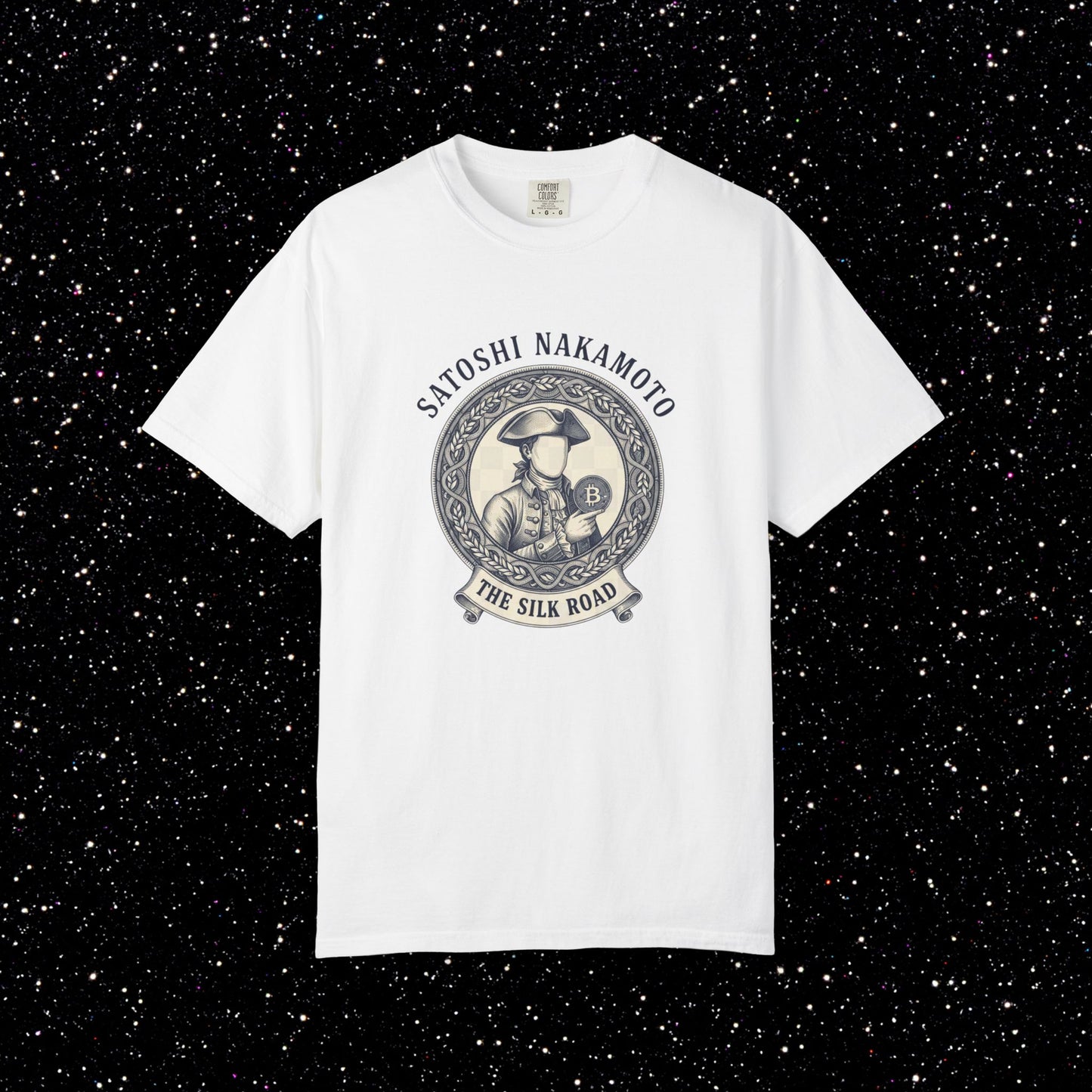 Satoshi Nakamoto Silk Road T-Shirt | Bitcoin Trade Heritage Tee