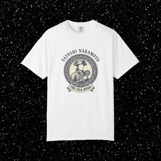 Satoshi Nakamoto Silk Road T-Shirt | Bitcoin Trade Heritage Tee