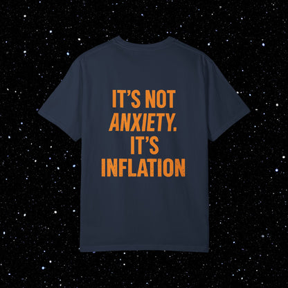 Its Not Anxiety Satoshi Space Club Back Print Tee