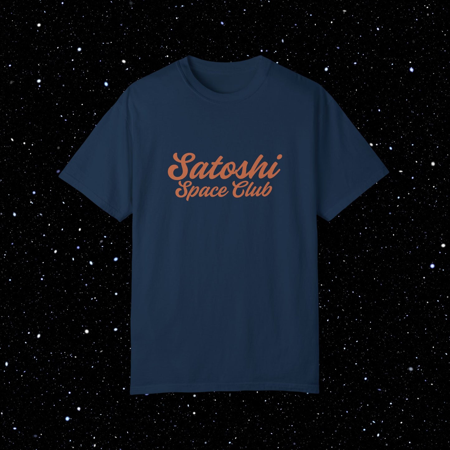 Satoshi Space Club Cosmic Abduction Comfort Colors Bitcoin Tee Shirt