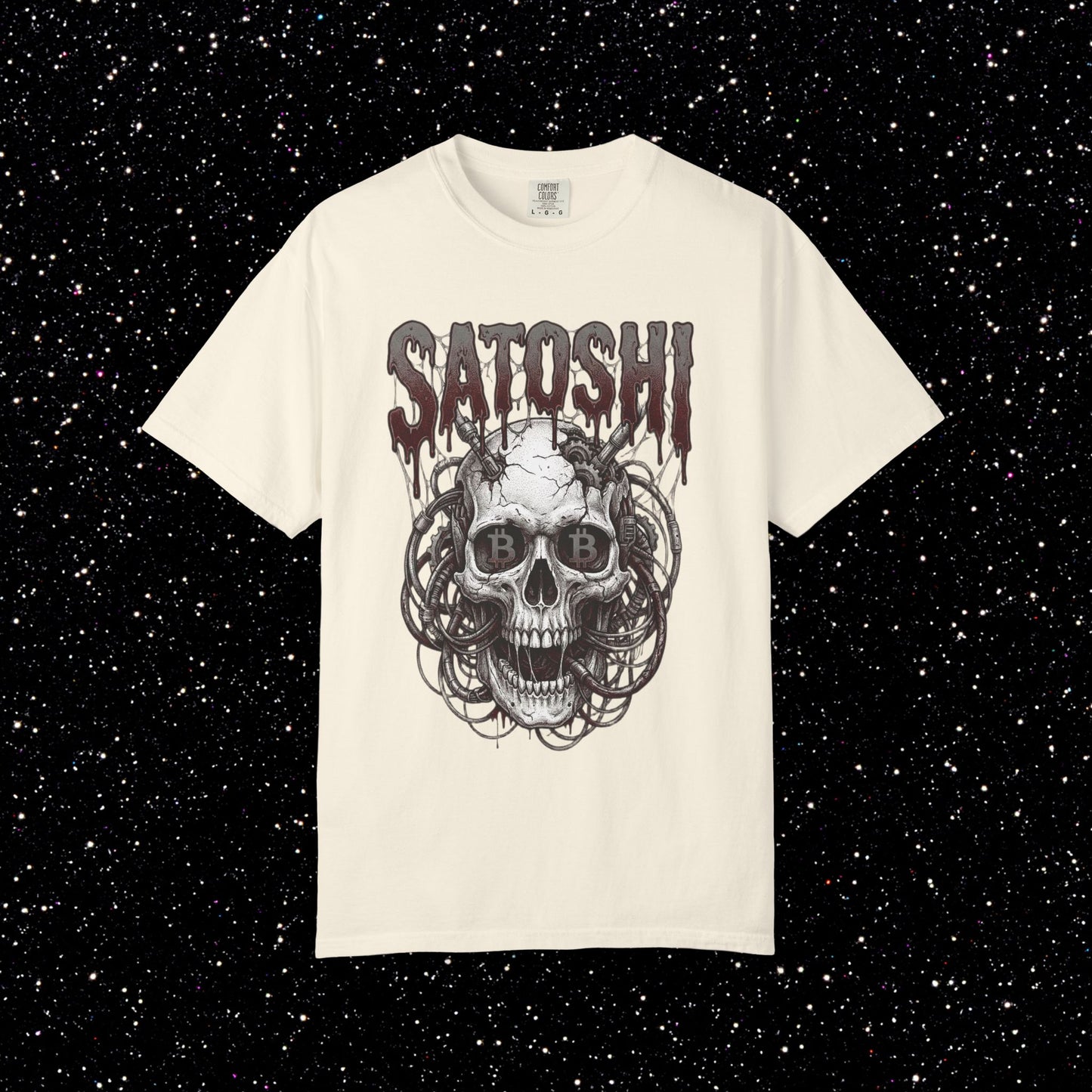 Satoshi Skull Cyberpunk Tee