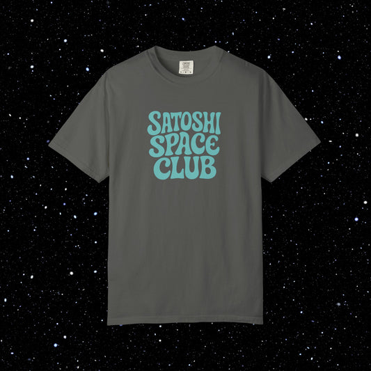 Satoshi Space Club - Groovy Bitcoin Comfort Colors Tee Shirt