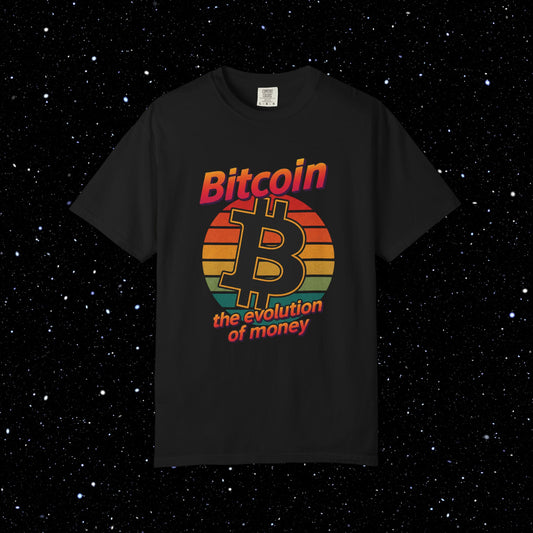 Bitcoin Sunset Evolution Tee