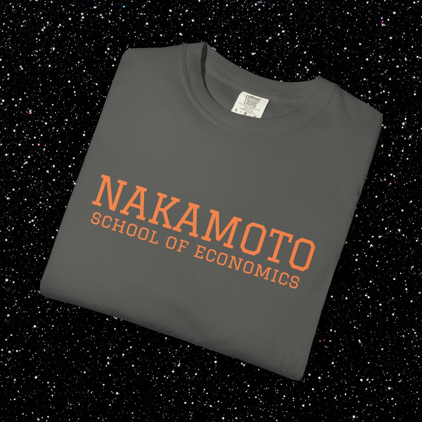 Nakamoto School of Economics Bitcoin College Tee
