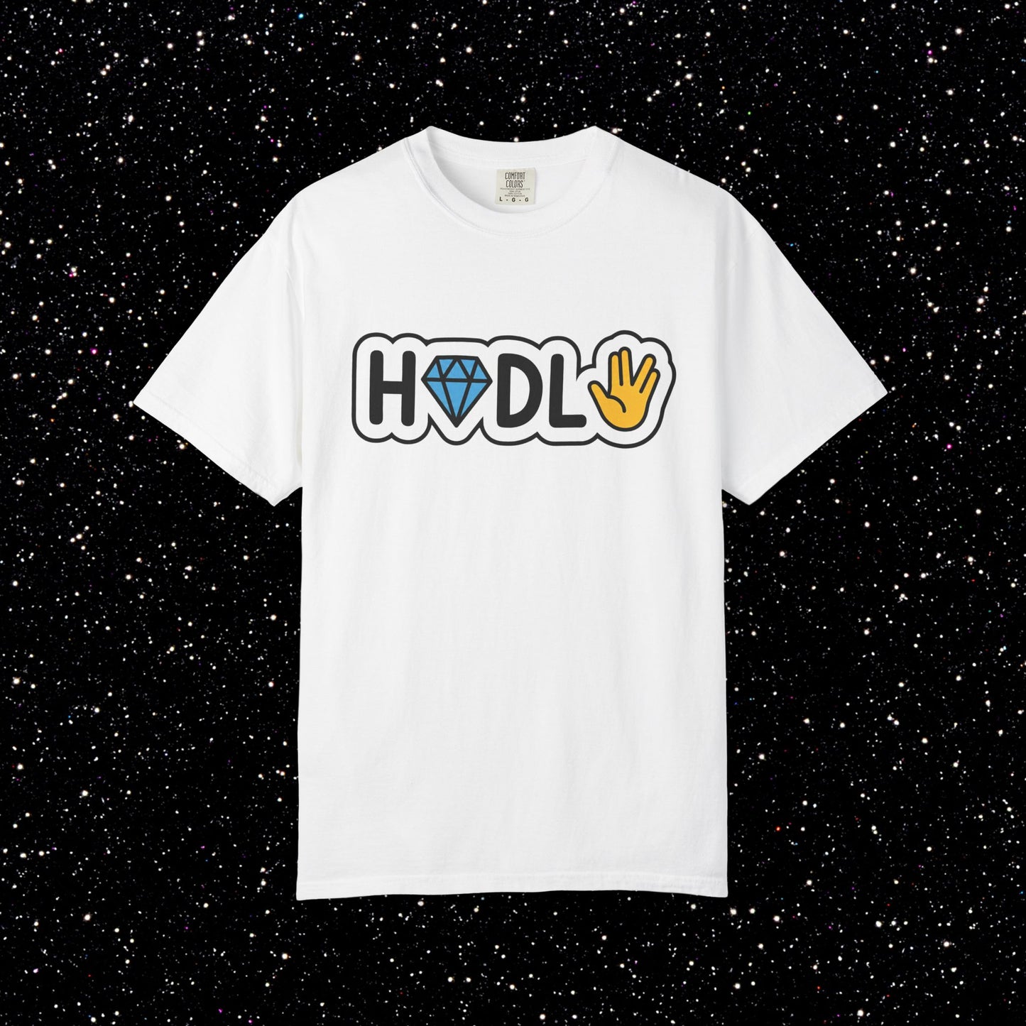 Live Long and HODL Bitcoin Emoji Tee