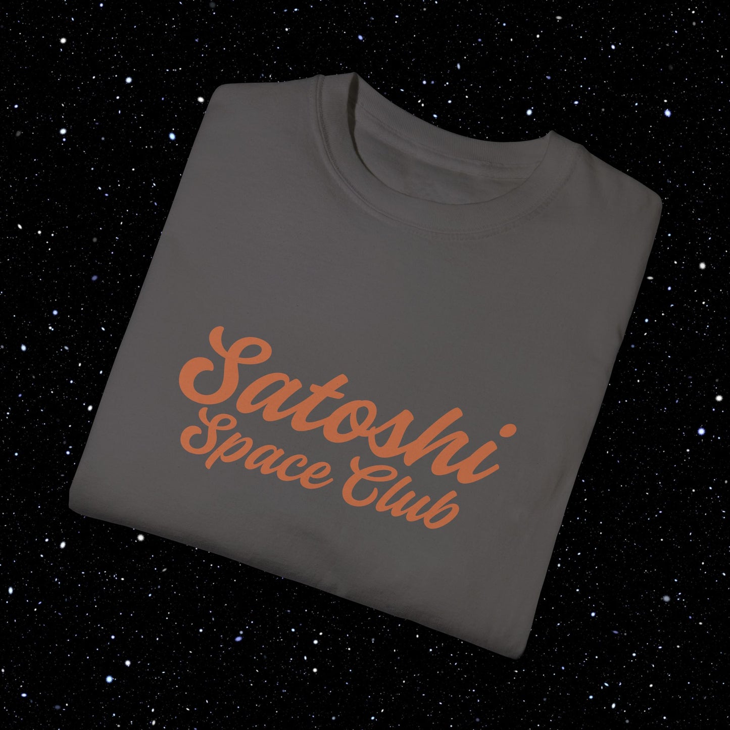 Satoshi Space Club Cosmic Abduction Comfort Colors Bitcoin Tee Shirt