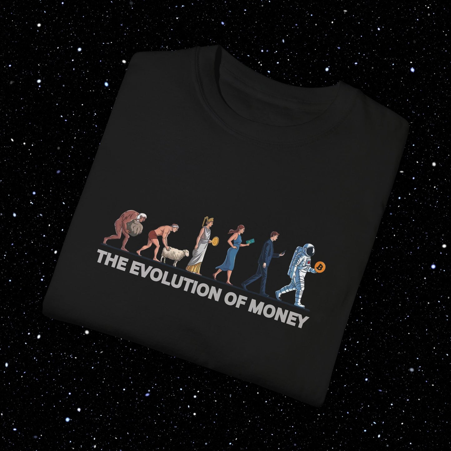 Evolution of Money - Bitcoin Comfort Colors Tee