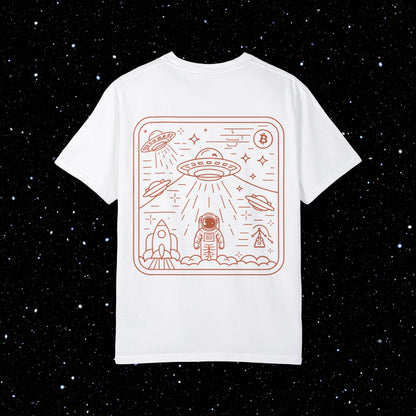 Satoshi Space Club - Abduction Comfort Colors Bitcoin Shirt