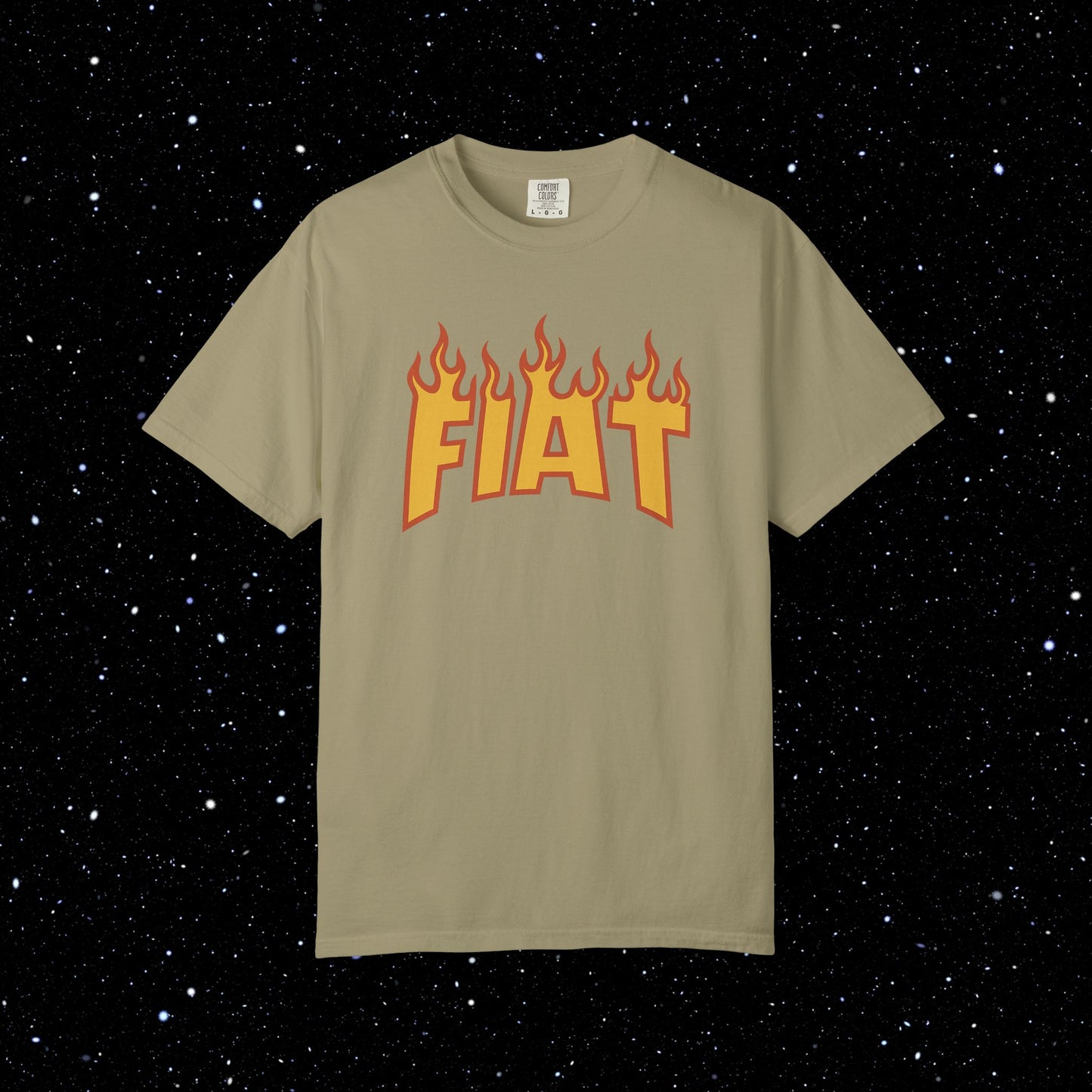 Fiat in Flames - Comfort Colors Tee Shirt