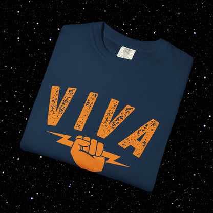 VIVA BTC Front Print Lightning Rod - Comfort Colors Bitcoin Shirt