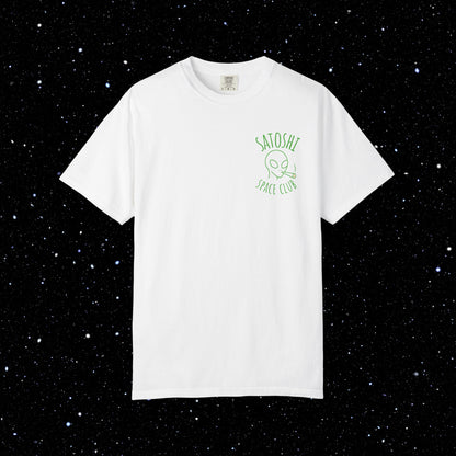 Satoshi Space Club Line Art Backprint Tee