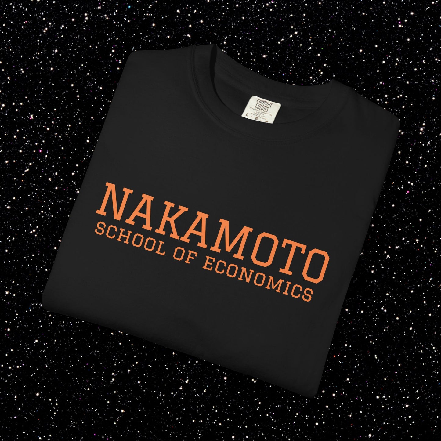 Nakamoto School of Economics Bitcoin College Tee