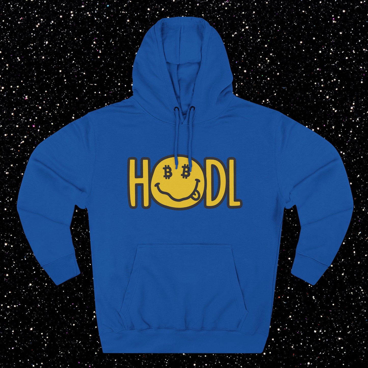 HODL Smiley Fleece Hoodie