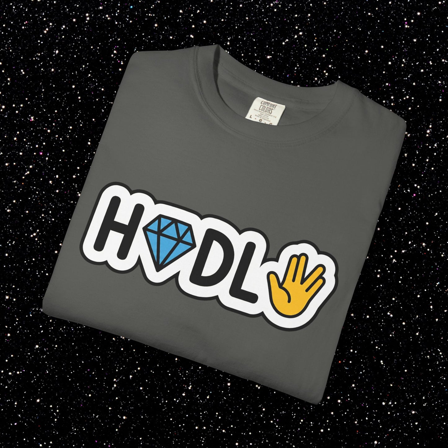 Live Long and HODL Bitcoin Emoji Tee
