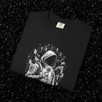 Satoshi Space Club Astronaut T-Shirt | Bitcoin Explorer Graphic Tee