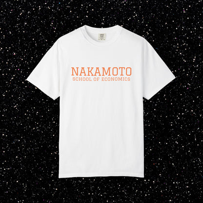 Nakamoto School of Economics Bitcoin College Tee