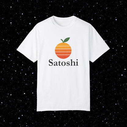 Satoshi Orange - Bitcoin Comfort Colors Tee Shirt