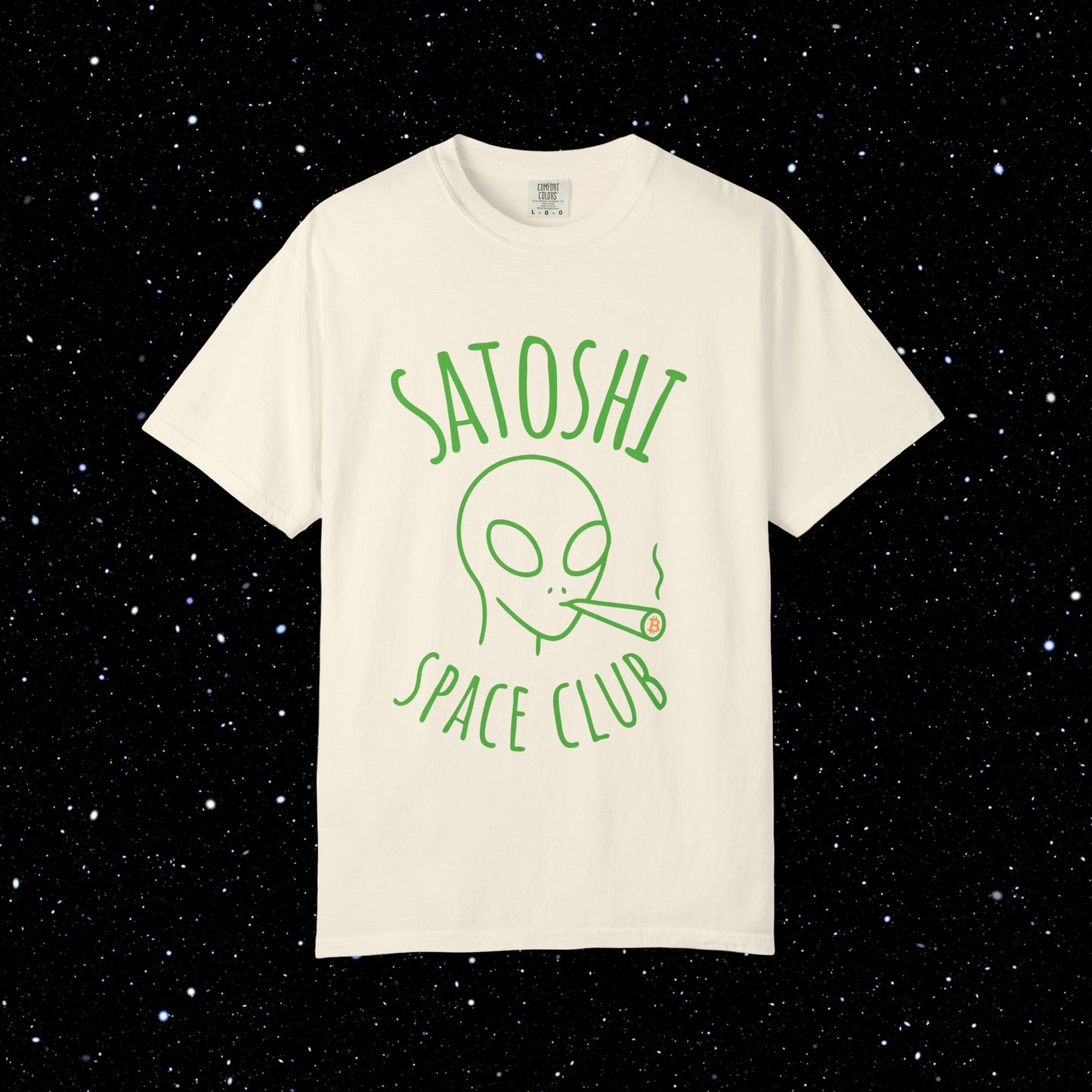 Satoshi Space Club – Alien Line Art Tee