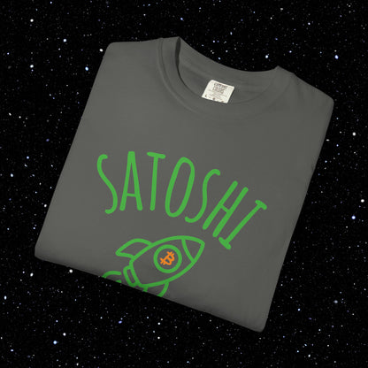 Satoshi Space Club Rocket Line Art Tee
