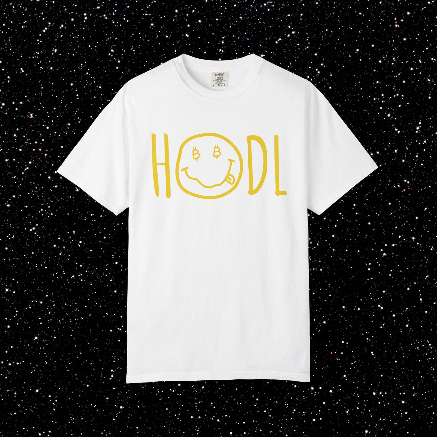 HODL Smiley Line Art Bitcoin Tee