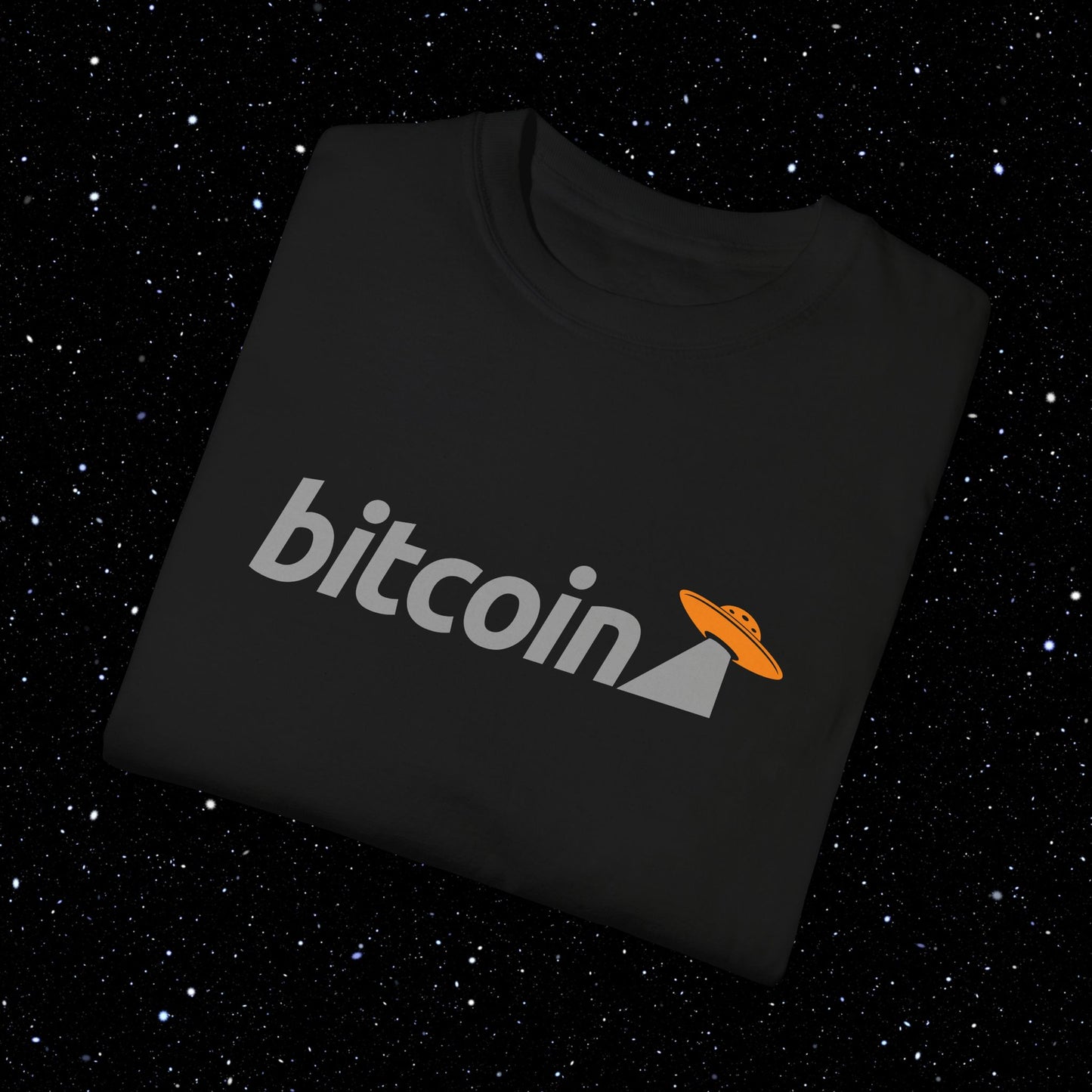 Bitcoin UFO Comfort Colors Tee Shirt