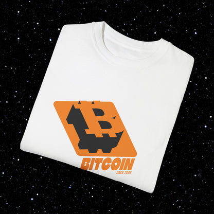 Bitcoin Block Comfort Colors Tee Shirt