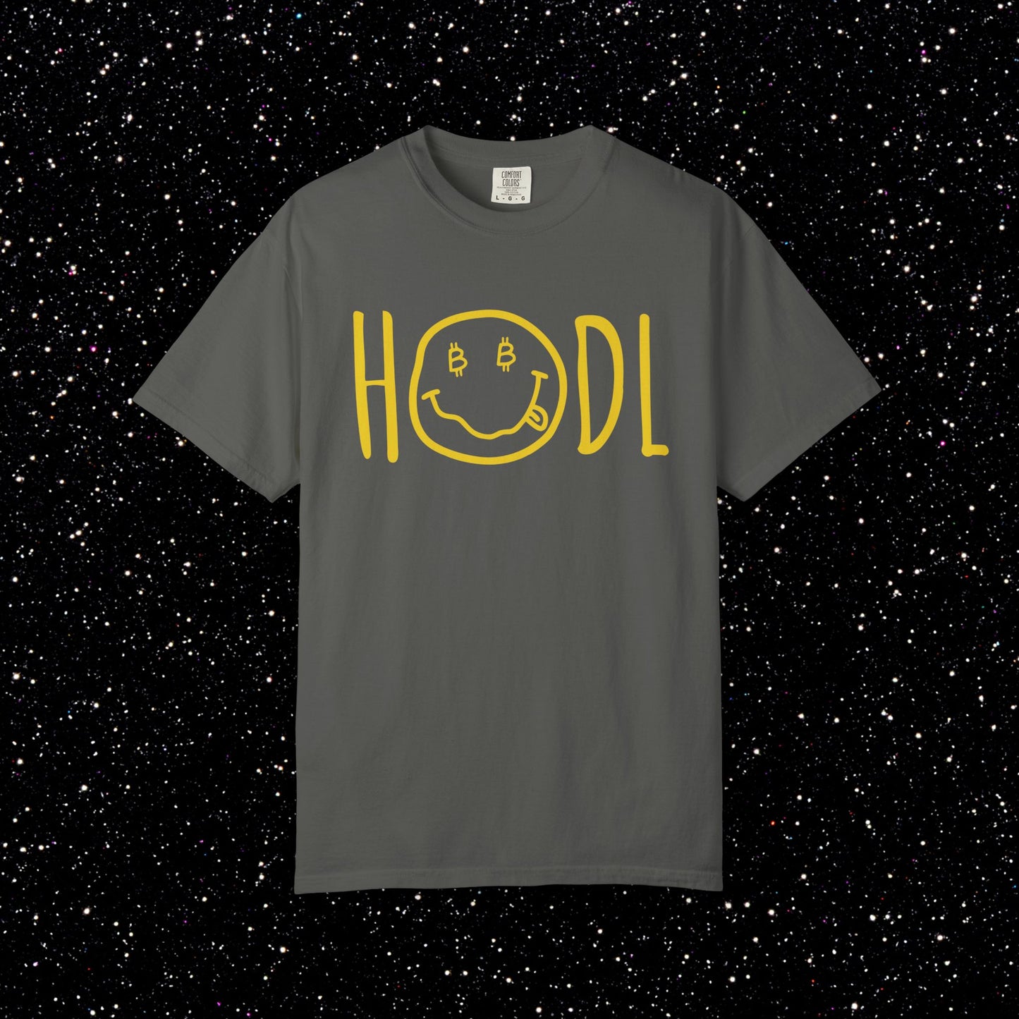 HODL Smiley Line Art Bitcoin Tee
