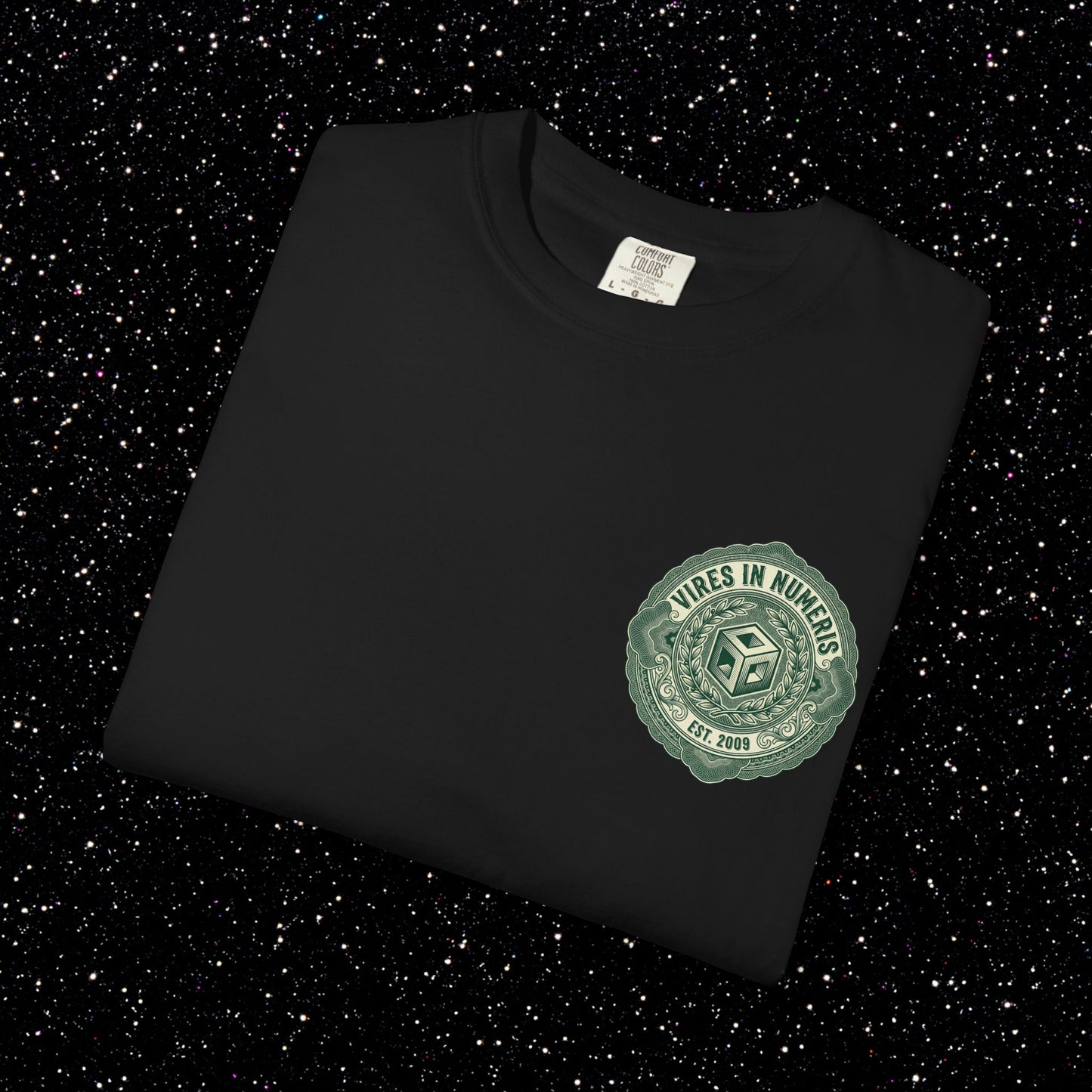 Sound Money Crest T-Shirt – Vires in Numeris Back Print | Bitcoin Opsec Tee