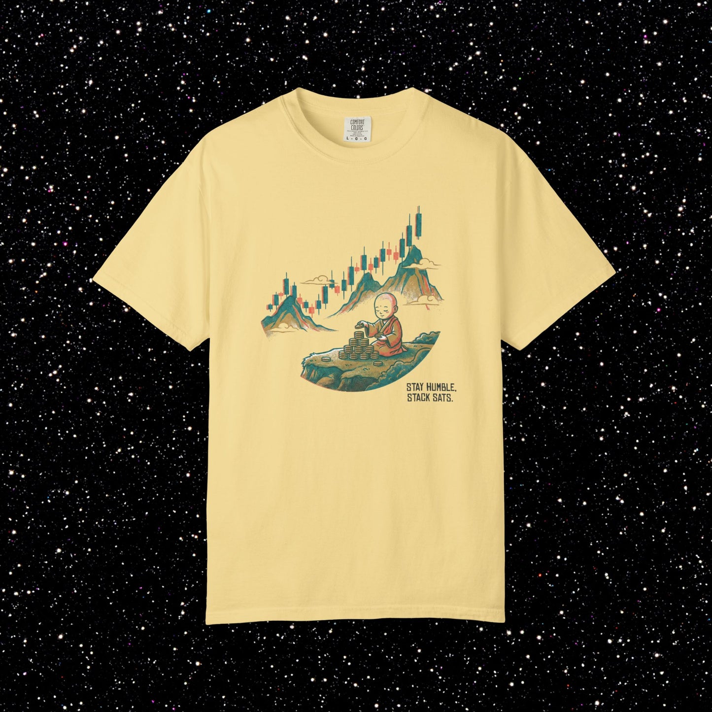 Stay Humble Stack Sats Ukiyo-e Tee