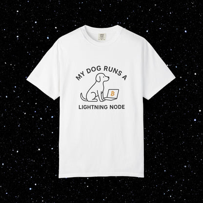 My Dog Runs a Lightning Node Bitcoin Tee