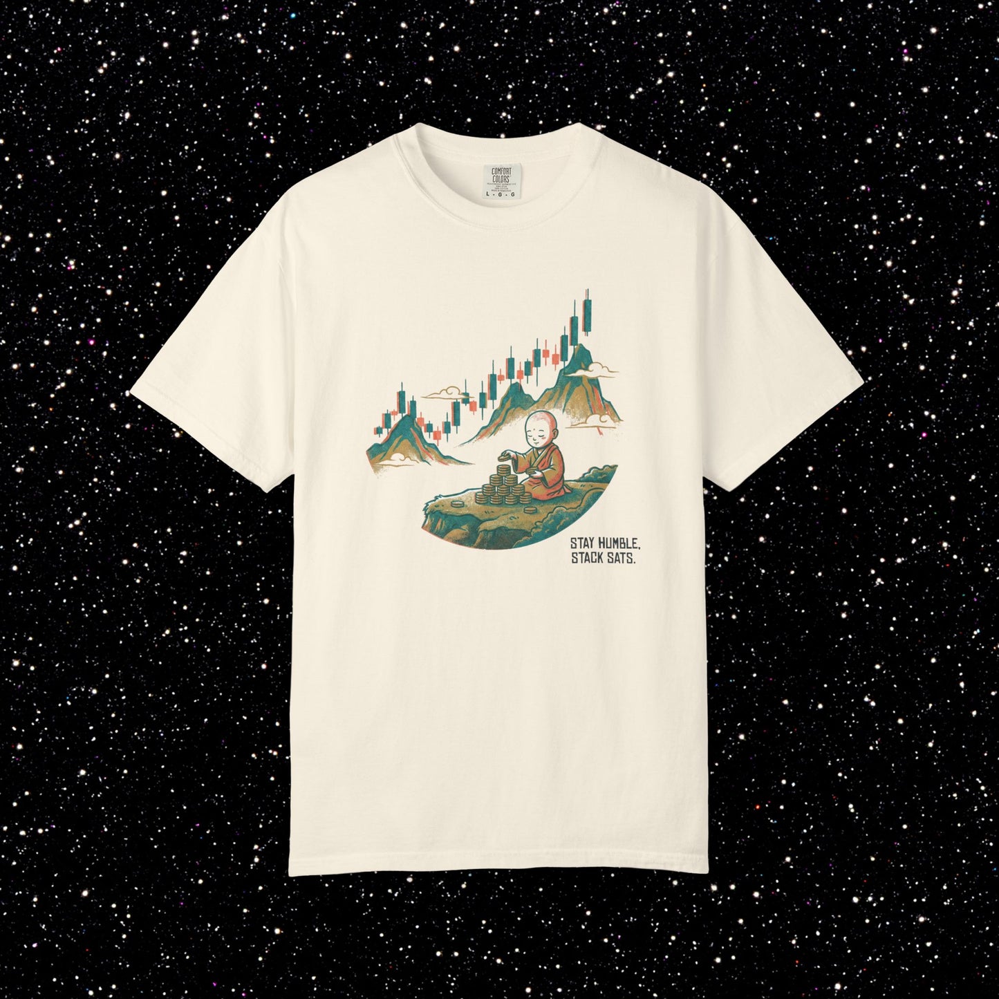 Stay Humble Stack Sats Ukiyo-e Tee