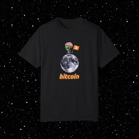 Alien Moon Bitcoin Comfort Colors Tee Shirt