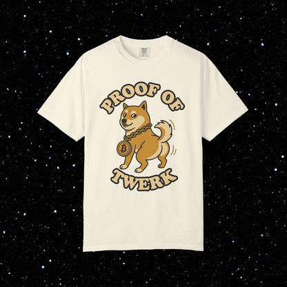 Proof of Twerk Circle Logo Bitcoin Tee