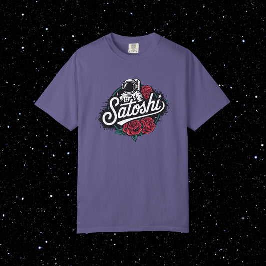 Satoshi Astro Roses Bitcoin Tee