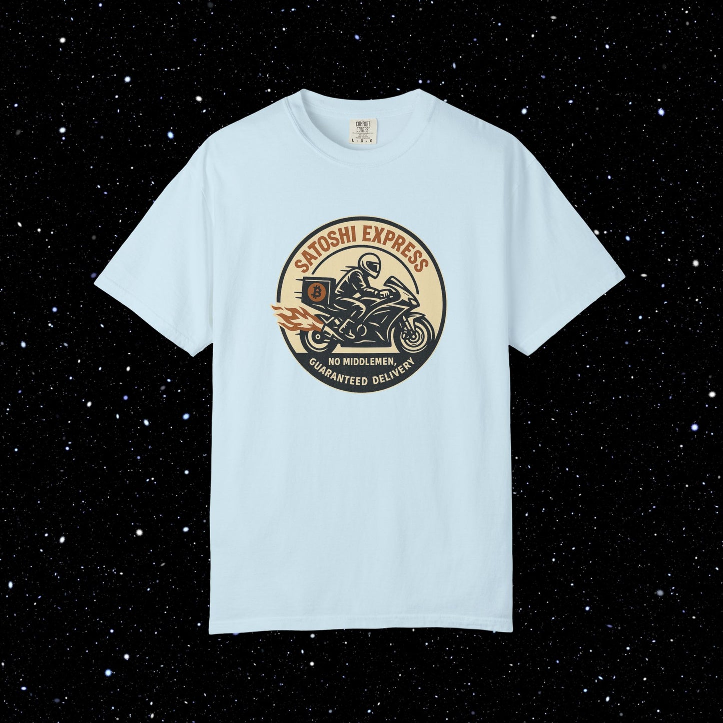 Satoshi Express Bitcoin Biker Tee